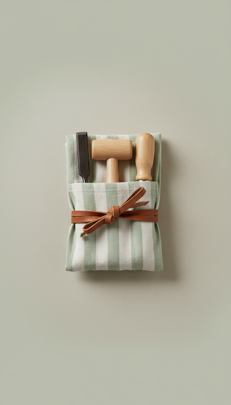 Reusable Linen Tool Storage Case