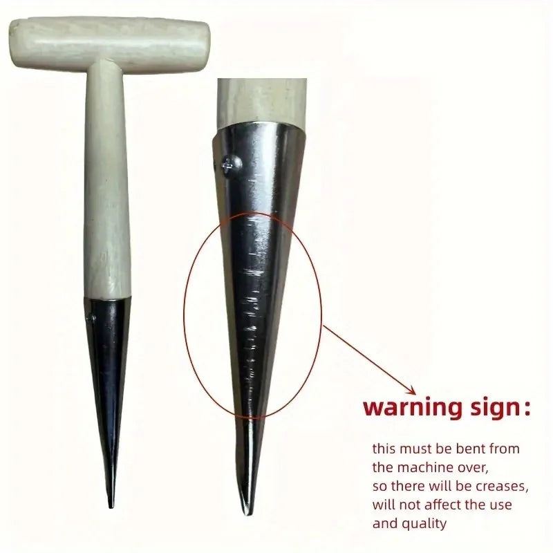 1pc Sowing, transplanting, and topdressing tools, stainless steel and wooden handle hole digger